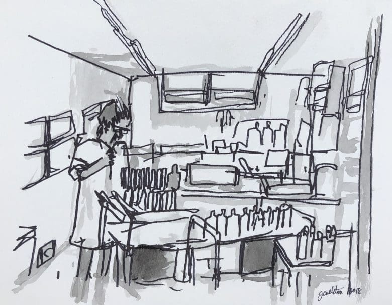 IISD-ELA's chemistry laboratory in the early days.