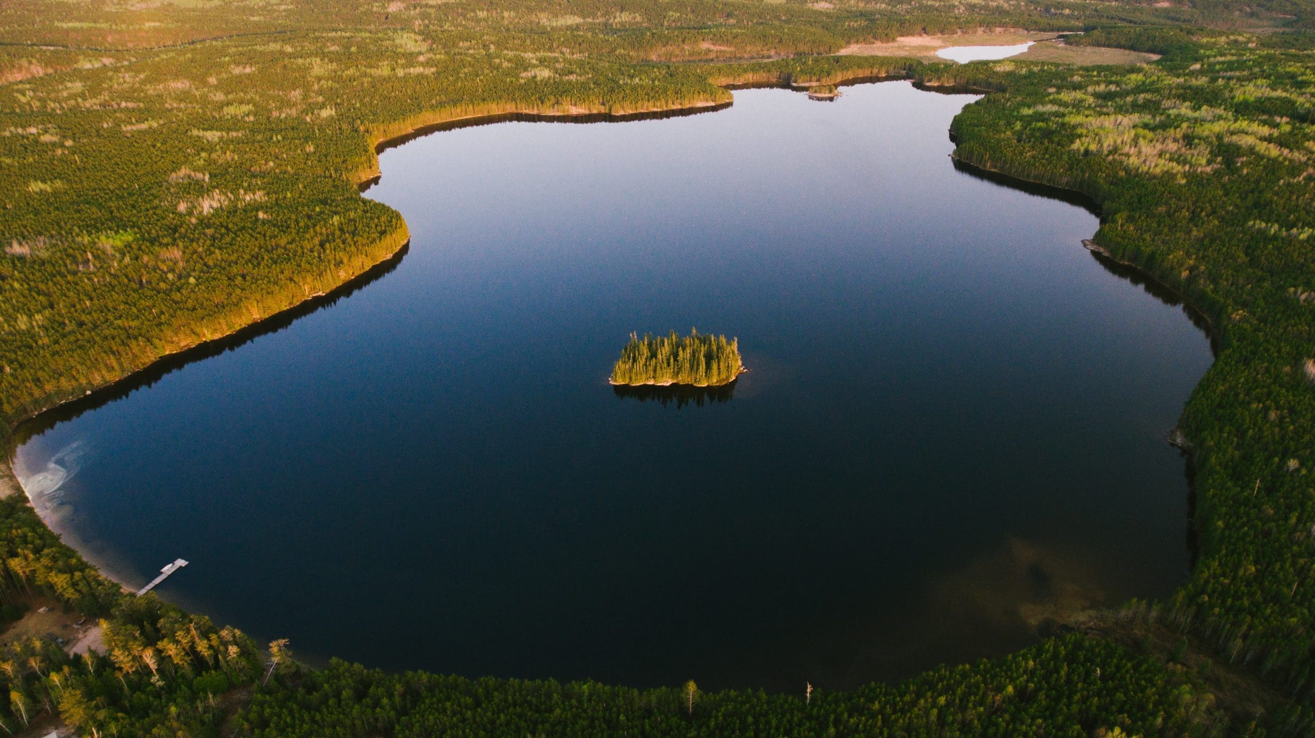 Lake at IISD Experimental Lakes Area in Ontario